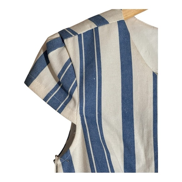 Kitchen Brand Striped Denim Mini Dress NWT - Picture 4 of 10
